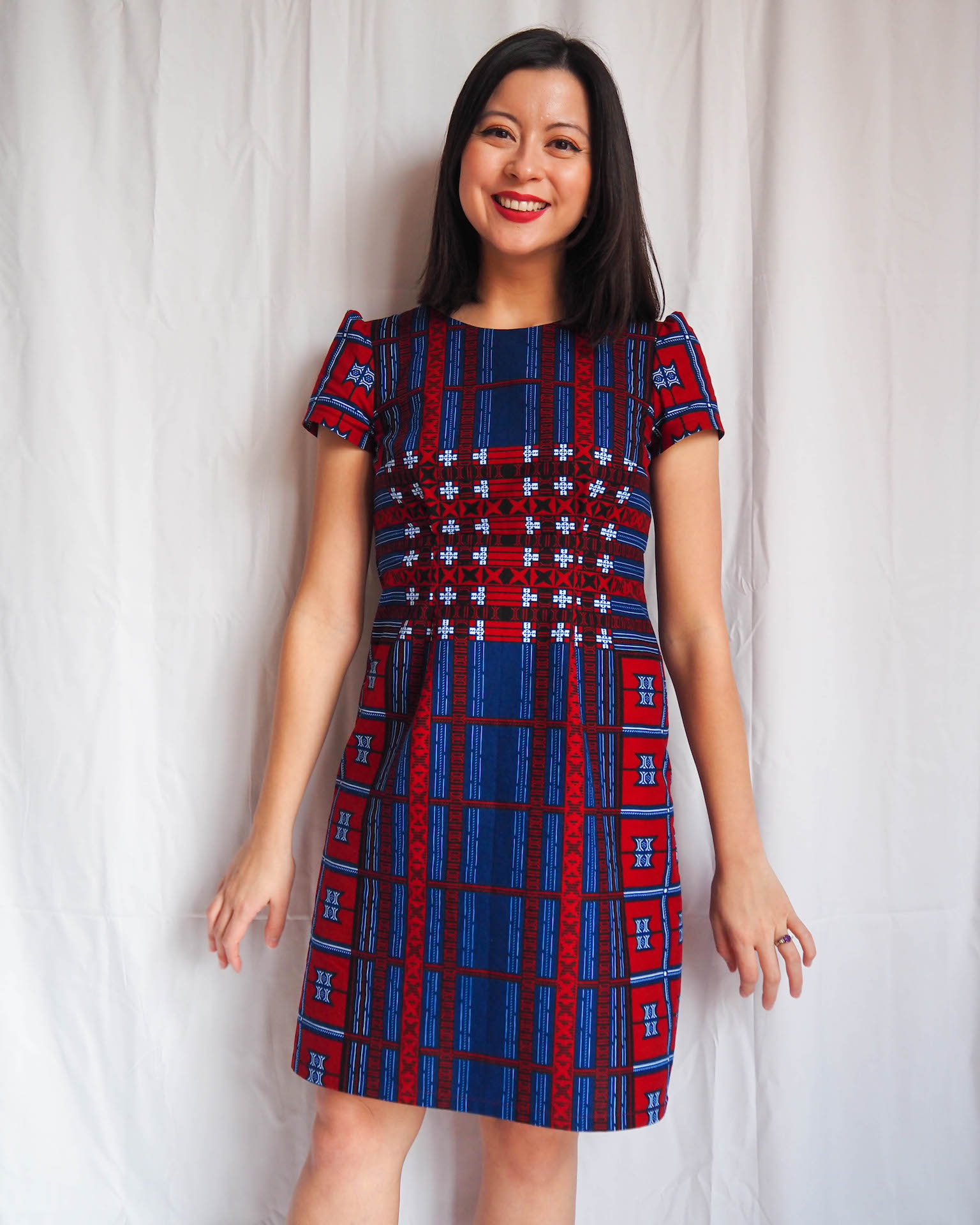 Megan Dress with African Wax Print from Dovetailed London